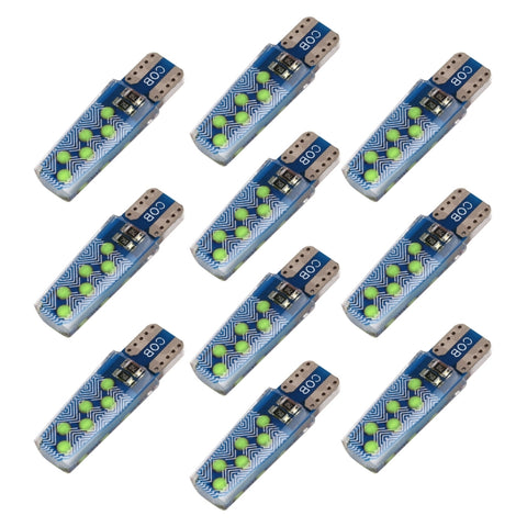 10 pezzi T10 DC12V / 1,2 W Luce di ingombro per auto 12 LED COB Perline lampada, 12LEDs COB (Ice Blue Light), 12LEDs COB (Blue Light), 12LEDs COB (Pink Light), 12LEDs COB (Green Light), 12LEDs COB (Red Light), 12LEDs COB (White Light)