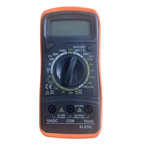 Multimetro digitale portatile retroilluminato LCD XL830L