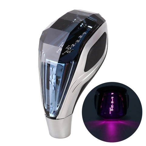Pommeau de changement de vitesse en cristal coloré avec USB universel pour voiture, pommeau de levier de vitesse en cristal