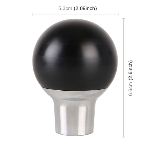 Résine à sfera rotonda piccola pour auto universelle + pomello del cambio en metallo en fibre de carbone, Petite boule ronde (noire), Petite boule ronde (blanche)