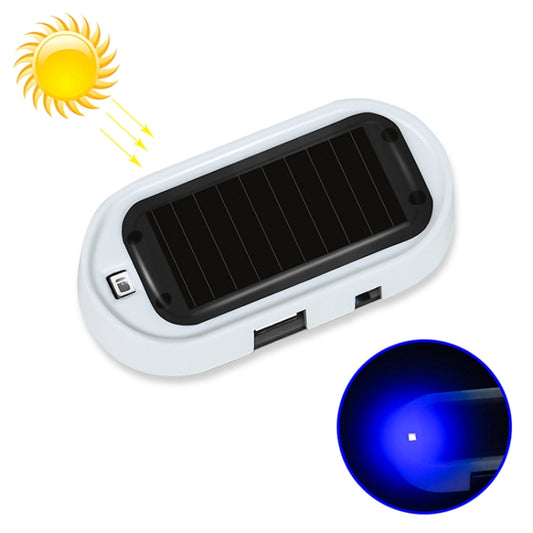 Spia LED antifurto per auto a energia solare, Blue, Red