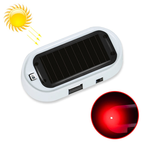 Spia LED antifurto per auto a energia solare, Blue, Red