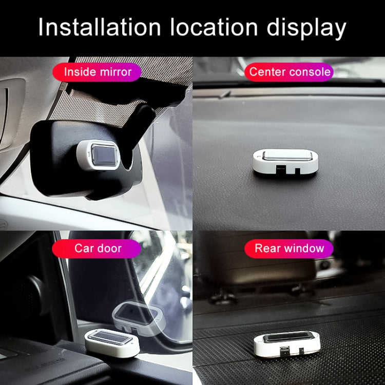 Spia LED antifurto per auto a energia solare, Blue, Red