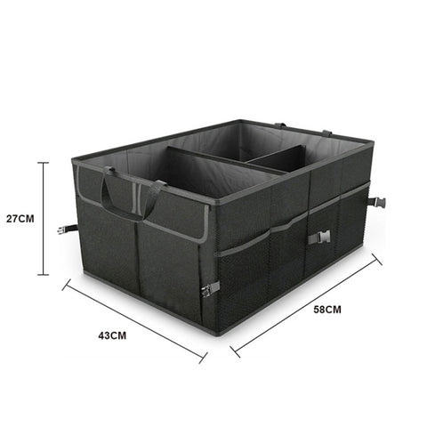 Scatola portaoggetti pieghevole per bagagliaio dell'auto, dimensioni: 58 x 43 x 27 cm, 58 x 43 x 27cm