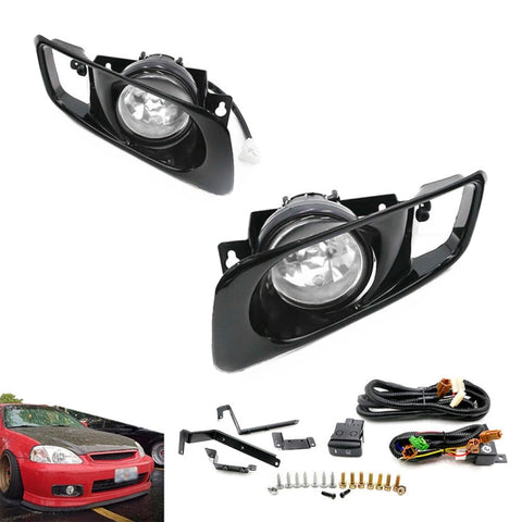 1 paio di fendinebbia anteriori modificati per auto per Honda Civic 1999-2000, For Honda Civic 1999-2000 (White Light), For Honda Civic 1999-2000 (Yellow Light) - Novalix Store