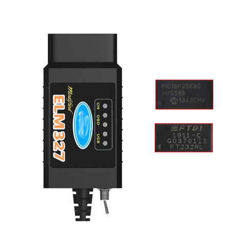 Cavo Diagnostico OBD ELM327 V1.5 con Interruttore - Nero e Arancione