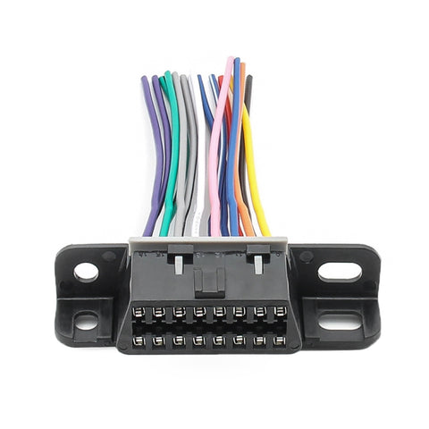 Connecteur féminin J1962F OBD2, version terminale à 16 broches, longueur de profondeur: 10 cm, 16 broches