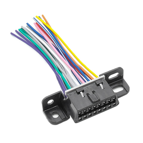 Connecteur féminin J1962F OBD2, version terminale à 16 broches, longueur de profondeur: 10 cm, 16 broches