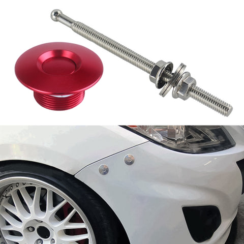 Kit clip di blocco perni per cappuccio in billet con pulsante rapido a perni rapidi da 100 mm, 100mm (Red), 100mm (Blue), 100mm (Black), 100mm (Silver)