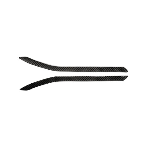 Adesivo decorativo per fendinebbia posteriori per auto in fibra di carbonio da 2 pezzi per Tesla Model X, Rear Fog Lamps