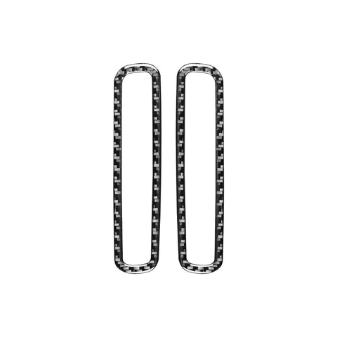 2 pezzi/set adesivo decorativo per cornice uscita aria montante anteriore in fibra di carbonio per Volkswagen Scirocco 2009-2016, guida sinistra e destra universale, A-pillar Air Outlet Frame - Novalix Store