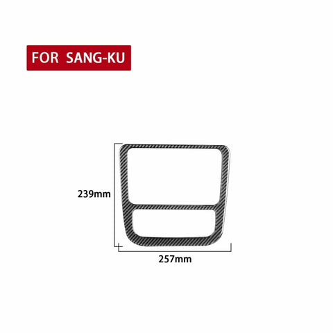 Adhésif décoratif pour panneau air conditionné CD pour contrôle central auto en fibre de carbone pour Volkswagen Scirocco 2009-2016, guide sinistra et destra universel, panneau de climatisation CD de commande centrale