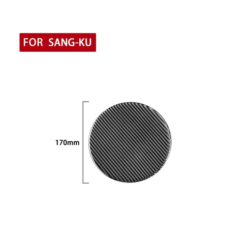 Adesivo decorativo per coperchio del serbatoio del carburante per auto in fibra di carbonio per Volkswagen Scirocco 2009-2016, guida a destra e a sinistra universale, Fuel Tank Cover