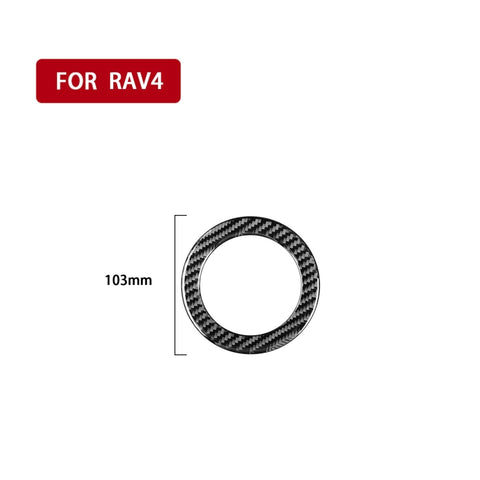 Adesivo Decorativo in Fibra di Carbonio per Volante Toyota RAV4