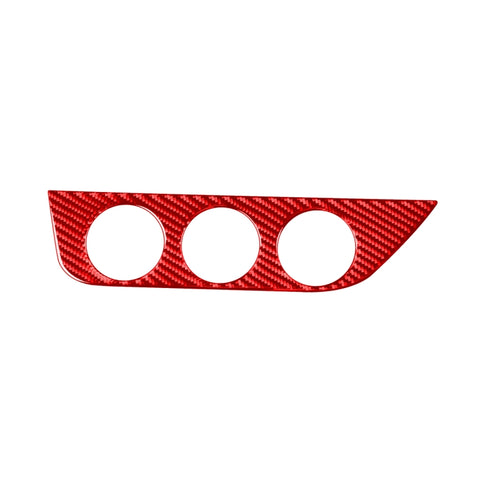Panneau d'interrupteur de climatiseur pour voiture en fibre de carbone Un adhésif décoratif pour Toyota Corolla 2014-2018, guide vers l'avant, panneau de commutateur de climatiseur A, conduite à gauche