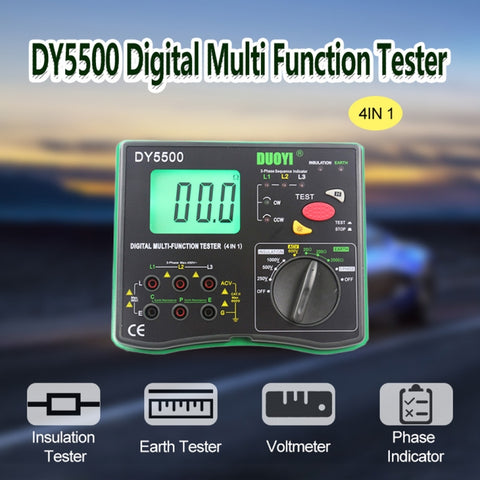 Multimetro Digitale 4 in 1 DUOYI DY5500 per Test di Resistenza e