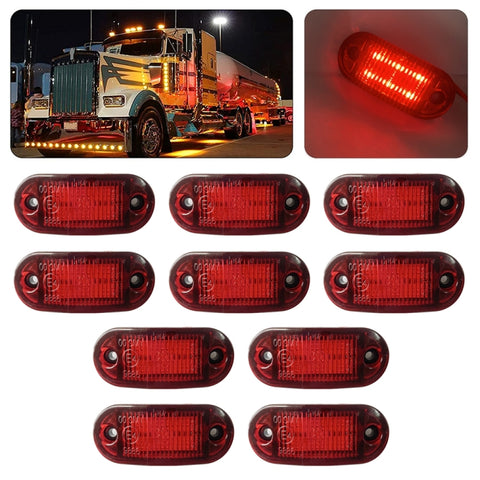 10 pezzi MK-019 Lampada a lampadina per indicatori di posizione laterali a 6 LED per auto/camion, MK-019 (Yellow Light), MK-019 (Red Light), MK-019 (White Light) - Novalix Store