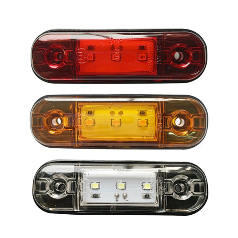 5 pezzi MK-327 Fanale posteriore per auto/camion 3 LED Indicatore di posizione laterale, MK-327 (luce gialla), MK-327 (luce rossa), MK-327 (luce bianca)