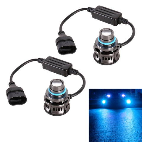 1 paire de LED en aluminium pour voiture 9005 27 W / DC12 V, 9005 (lumière bleue), 9005 (lumière dorée), 9005 (vert citron), 9005 (lumière blanche).
