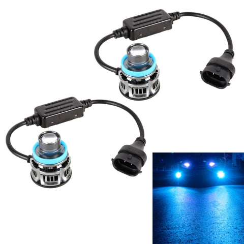 1 paire de lampes LED en aluminium pour voiture H11 27 W / DC12 V, H11 (lumière bleue), H11 (lumière dorée), H11 (vert citron), H11 (lumière blanche)