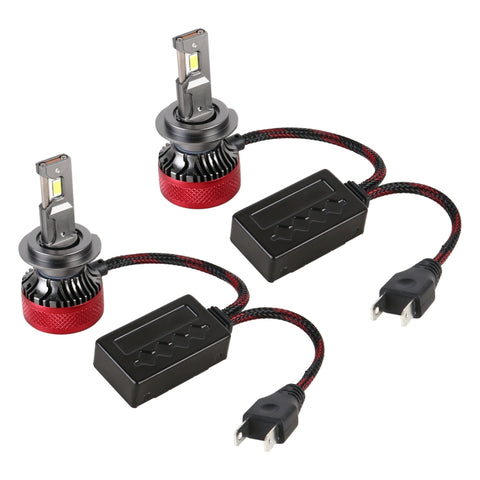 1 paio di fari per auto LED H7 DC12V 65W 6000K 6500LM, H7