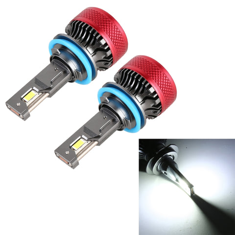 1 paio di fari per auto LED H8 DC12V 65W 6000K 6500LM, H8 / H11