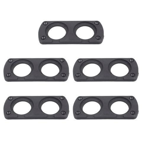 Pannello accendisigari voltmetro di ricarica USB modificato a 2 fori per auto da 5 pezzi, 2-Hole