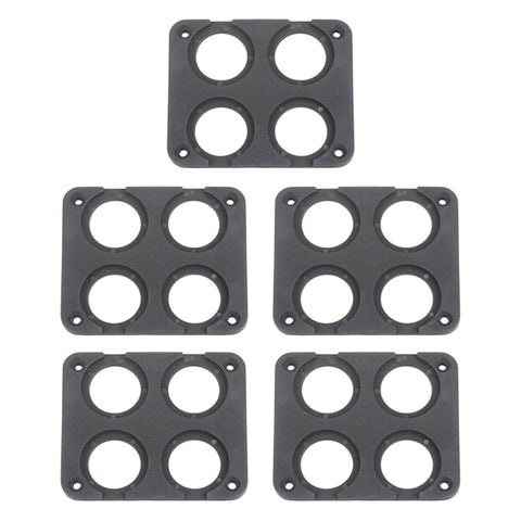 Panneau d'accessoires pour voltmètre numérique USB modifié à 4 broches pour voiture de 5 personnes, 4 trous