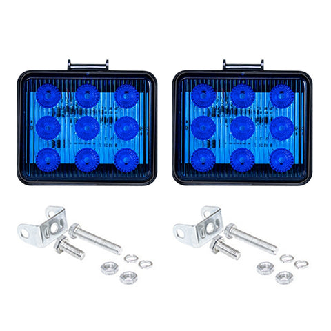2 pezzi ZS-7013 Spia stroboscopica impermeabile per auto/camion da 3 pollici e 9 LED