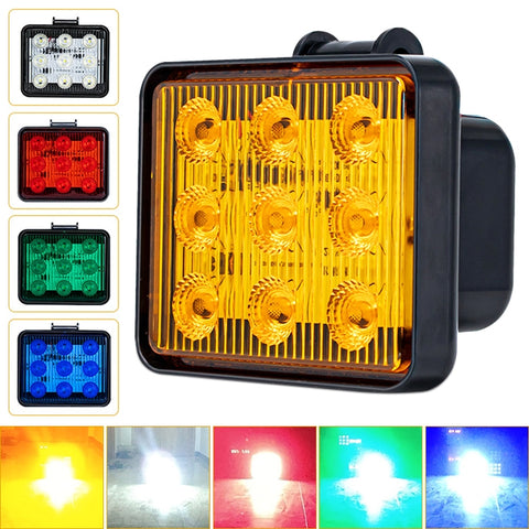 2 pezzi ZS-7013 Spia stroboscopica impermeabile per auto/camion da 3 pollici e 9 LED