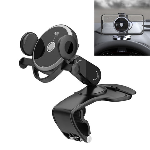 Porta cellulare multifunzione per console centrale per auto con targa, Mobile Phone Holder with Number Plate