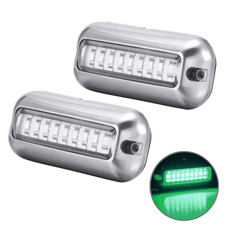 2 PCS MK-027 Ship / Yacht 10-30V 27LEDs Waterproof Stainless Steel Underwater Light, Underwater Light(Red Light), Underwater Light(White Light)         ...