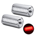 2 PCS MK-027 Ship / Yacht 10-30V 27LEDs Waterproof Stainless Steel Underwater Light, Underwater Light(Red Light), Underwater Light(White Light)         ...
