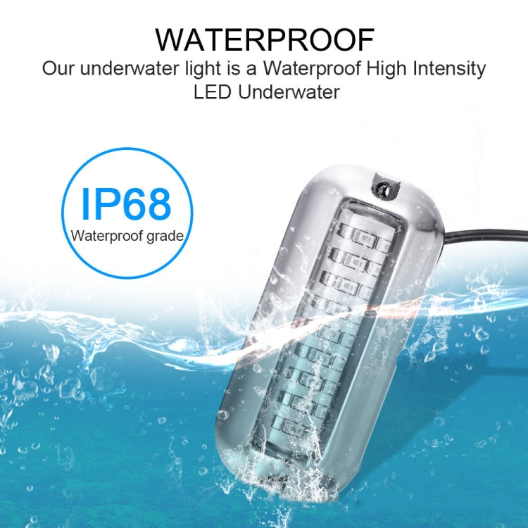 2 PCS MK-027 Ship / Yacht 10-30V 27LEDs Waterproof Stainless Steel Underwater Light, Underwater Light(Red Light), Underwater Light(White Light)         ...