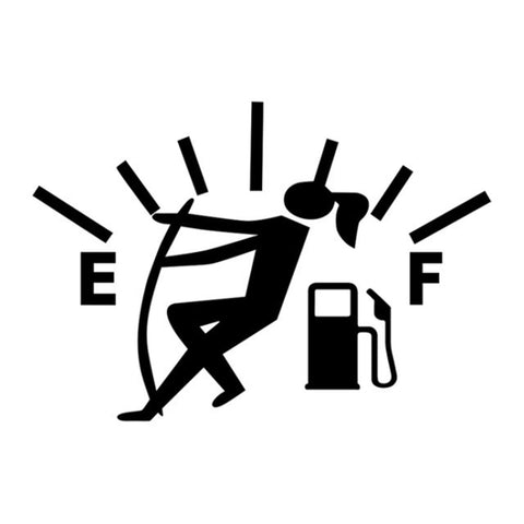 Puntatore femminile del serbatoio del carburante per l'adesivo per auto in vinile riflettente Hellaflush completo, Femmina (Nero), Femmina (Colore), Femmina (Bianco)