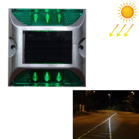 Luce di decelerazione strada con luce di guida per auto quadrata solare, versione costantemente luminosa, Constantly Bright Version