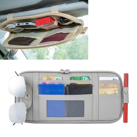 Clip de porte pour carte de visière parasol multifonction pour voiture universelle Clip de porte pour banco, Universal Black, Universal Grey, Universal Beige, Universal Brown