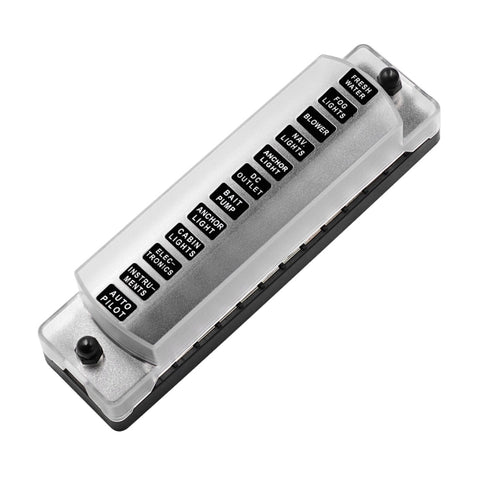 CS-978A2 FB1902 Scatola fusibili negativi positivi indipendenti 1 ingresso 12 uscite senza fusibile per auto camion barca, CS-978A2