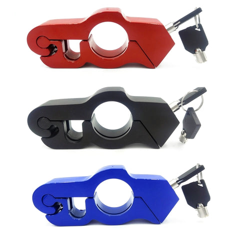 Bloc de manipulation d'accélérateur en lega di alluminio per moto, Verrouillage de la poignée d'accélérateur (noir), Verrouillage de la poignée d'accélérateur (bleu), Verrouillage de la poignée d'accélérateur (rouge)