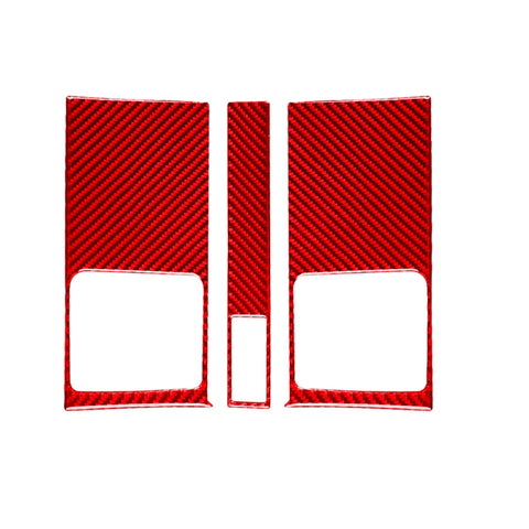 Ensemble de 3 pièces pour Honda CRV 2007-2011 Adhésif décoratif pour panneau de sortie d'air de commande centrale de voiture en fibre de carbone, guide sinistre et universel, panneau de sortie d'air de commande centrale