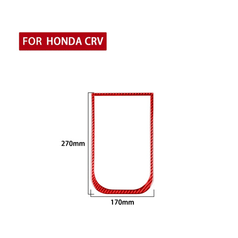 Pour Honda CRV 2007-2011 Adhésif décoratif avec corniche pour panneau de porte portable en fibre de carbone, guide à destra ea sinistra universale, cadre de panneau de boîte portable de voiture