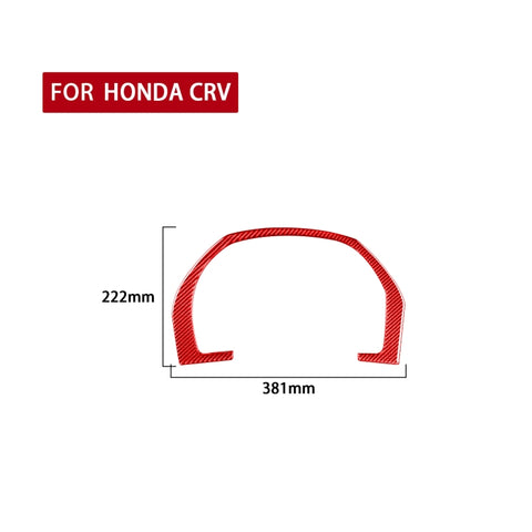 Pour Honda CRV 2007-2011 Adhésif décoratif pour corniche cruscotto auto en fibre de carbone, guide de route et sinistre universel, cadre de tableau de bord de voiture