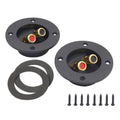 2-in-1 Car Speaker Box Jacks with Gold Plate Design