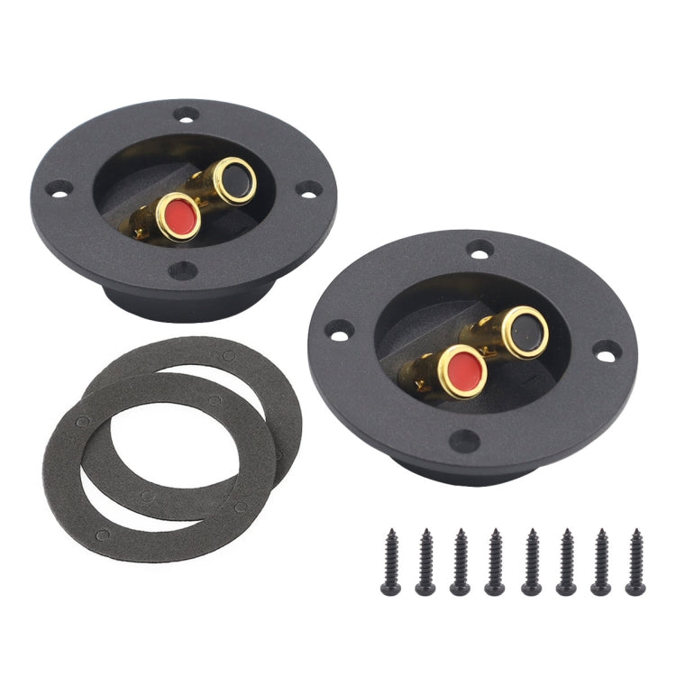 2-in-1 Car Speaker Box Jacks with Gold Plate Design