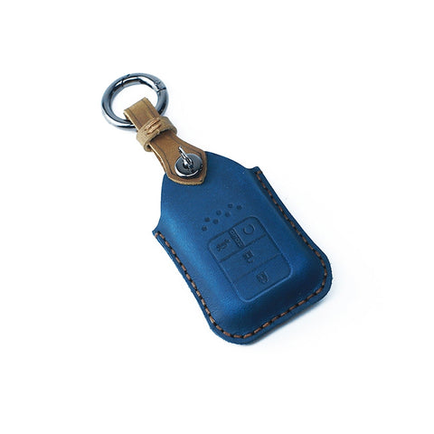 Housse de protection pour clé en peau de vache pour voiture Honda, version à quatre clés, pour Honda, version à quatre clés, pour Honda, version à quatre clés