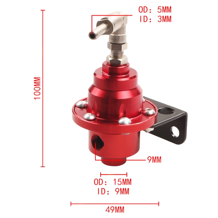 Adjustable Fuel Pressure Regulator with Gauge for Cars