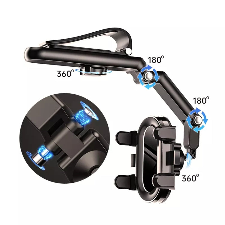 Supporto per cellulare con visiera parasole per sedile posteriore auto