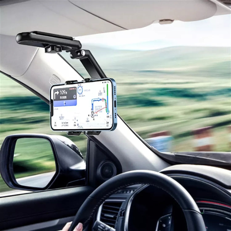 Supporto per cellulare con visiera parasole per sedile posteriore auto