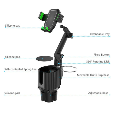 Supporto per cellulare per tazza d'acqua per portabevande per auto, Water Cup Mobile Phone Holder