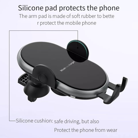 Support de téléphone caricabatterie sans fil intelligent pour voiture, chargeur sans fil intelligent